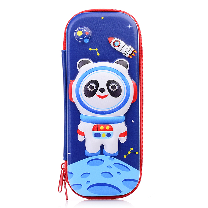 Пенал 3D двухсекционный  без наполнения  ассорти "Космос" ассорти 5 видов 