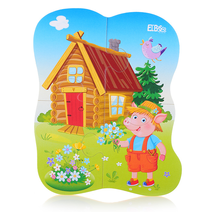 Фото к товару Мягкий пазл "Три поросенка" Мягкий пазл "Три поросенка"