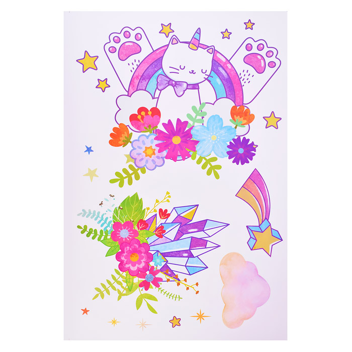 Фото к товару Интерьерная наклейка "Unicorn" 60x90 см, ПВХ, в пластиковом пакете с блистерным подвесом Интерьерная наклейка "Unicorn" 60x90 см, ПВХ, в пластиковом пакете с блистерным подвесом