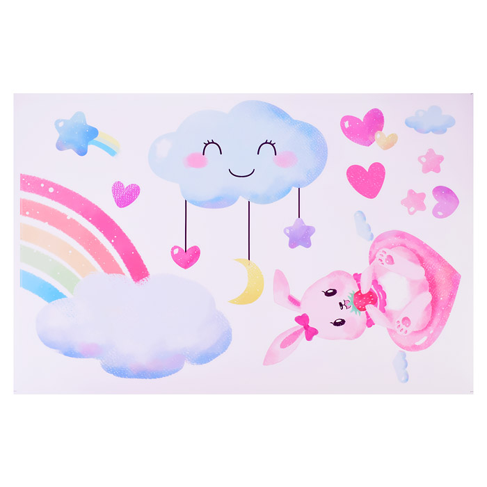 Фото к товару Интерьерная наклейка "Dreams about Unicorn" 60x90 см, ПВХ, в пластиковом пакете с блистерны Интерьерная наклейка "Dreams about Unicorn" 60x90 см, ПВХ, в пластиковом пакете с блистерны