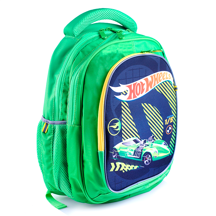 Фото к товару Рюкзак "Hot Wheels" облегченный с анатомической спинкой, 3 отделениями на молнии, на каждой мо Рюкзак "Hot Wheels" облегченный с анатомической спинкой, 3 отделениями на молнии, на каждой мо