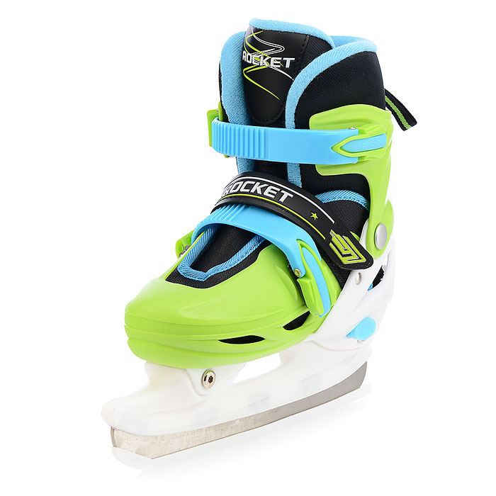 Фото к товару Коньки R0009 детские M зеленые Коньки R0009 детские M зеленые