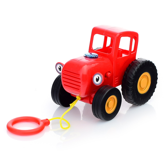 Фото к товару Музыкальный красный трактор "Синий трактор" (30 песен,загадок и звуков. свет. на бат.) в коробке Музыкальный красный трактор "Синий трактор" (30 песен,загадок и звуков. свет. на бат.) в коробке