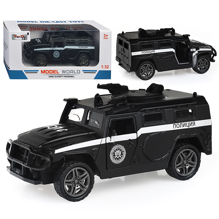 Фото к товару Машина F1131-3M "Спецподразделение" метал., в коробке Машина F1131-3M "Спецподразделение" метал., в коробке