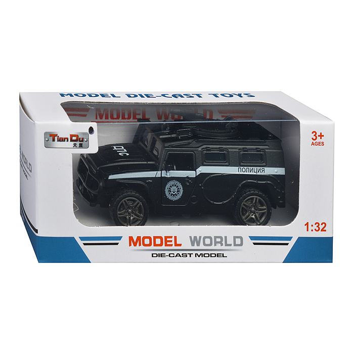 Фото к товару Машина F1131-3M "Спецподразделение" метал., в коробке Машина F1131-3M "Спецподразделение" метал., в коробке