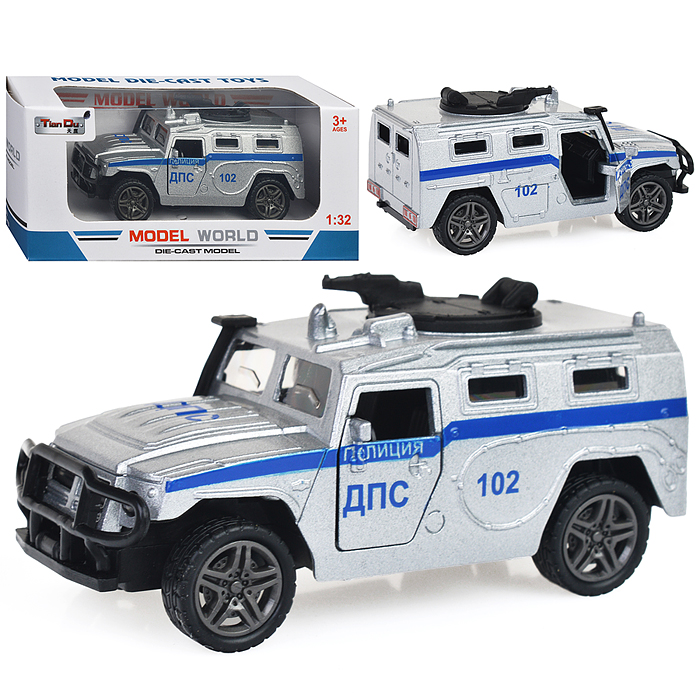 Фото к товару Машина F1131-3M "Спецподразделение" метал., в коробке Машина F1131-3M "Спецподразделение" метал., в коробке