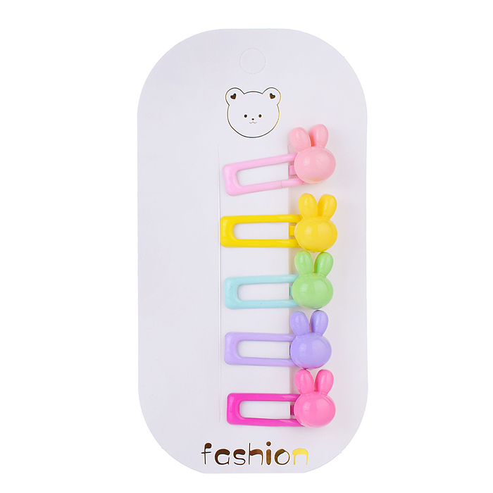 Набор заколок для волос 00-3884 "Зайчик" в пакете