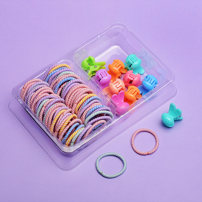 Фото к товару Набор резинок/заколок для волос 00-3868 "Нежность" 60 предметов Набор резинок/заколок для волос 00-3868 "Нежность" 60 предметов