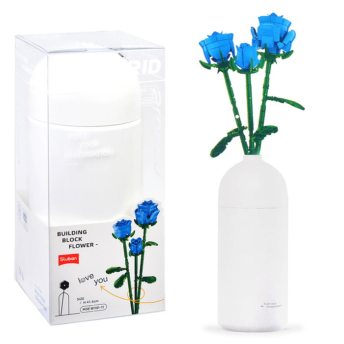 Конструктор M38-B1101-11 "Синяя роза" (238 дет.) Конструктор M38-B1101-11 "Синяя роза" (238 дет.)