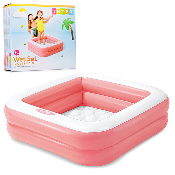Бассейн надувной детский,86 х 86 х 25 см, 57100NP INTEX