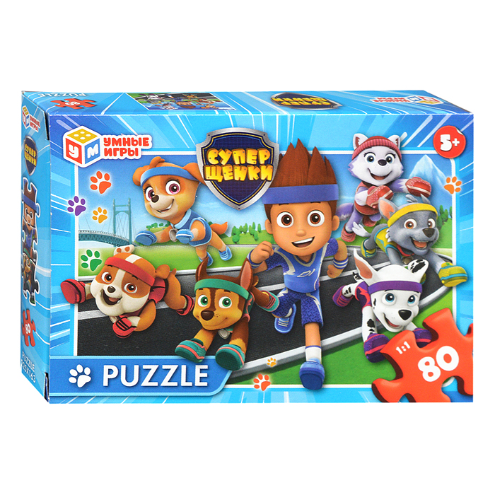 Пазлы 80 "Суперщенки"
