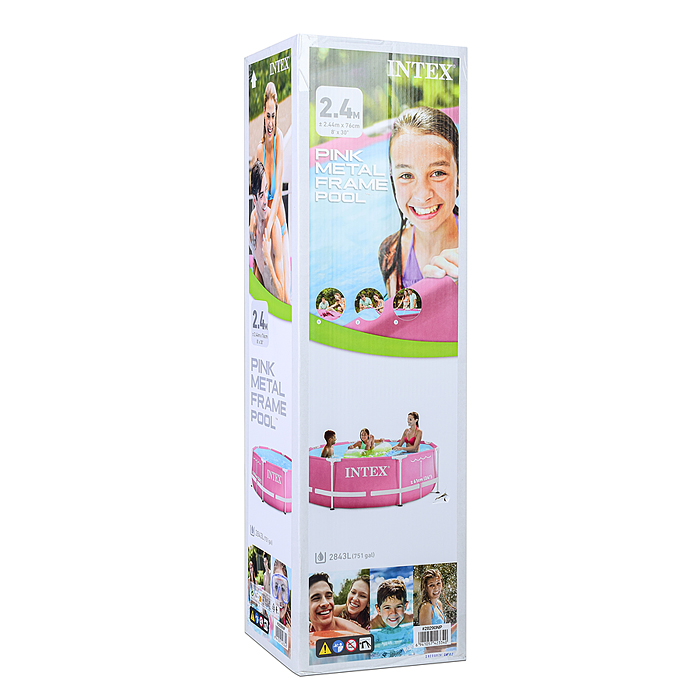 Фото к товару Бассейн каркасный Prism Frame, 244 х 76 см, от 6 лет, 28290NP INTEX Бассейн каркасный Prism Frame, 244 х 76 см, от 6 лет, 28290NP INTEX