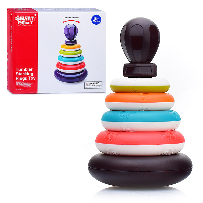 Пирамидка S-Y004 "Цветные кольца" в коробке Пирамидка S-Y004 "Цветные кольца" в коробке