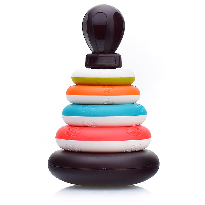 Фото к товару Пирамидка S-Y004 "Цветные кольца" в коробке Пирамидка S-Y004 "Цветные кольца" в коробке