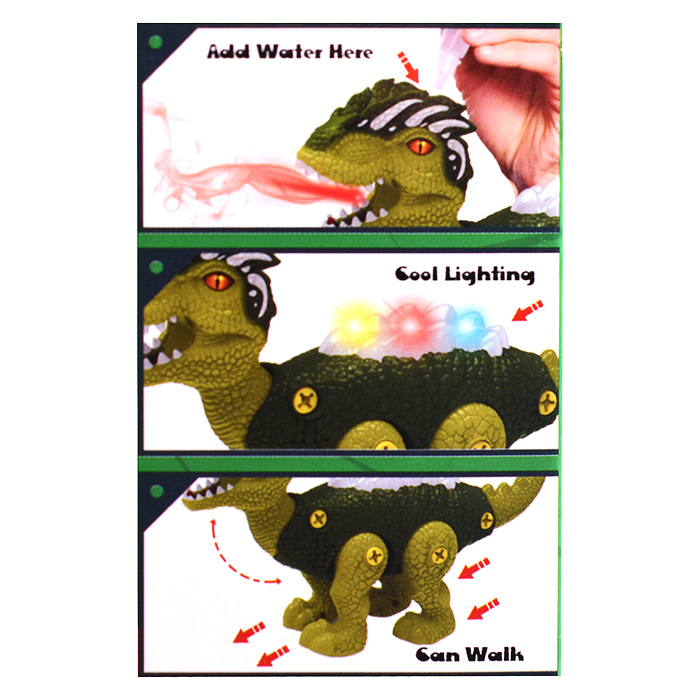 Конструктор 3301-1 "Могучий динозавр" с отверткой, в коробке