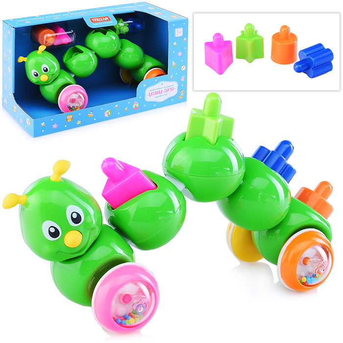 Каталка-сортер "Гусеничка" Каталка-сортер "Гусеничка"