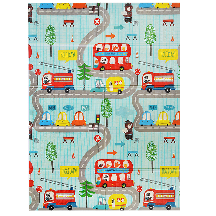 Коврик развивающий 00-1462 "Автобус/Самолетики" (120*180*0.8см.) EVA