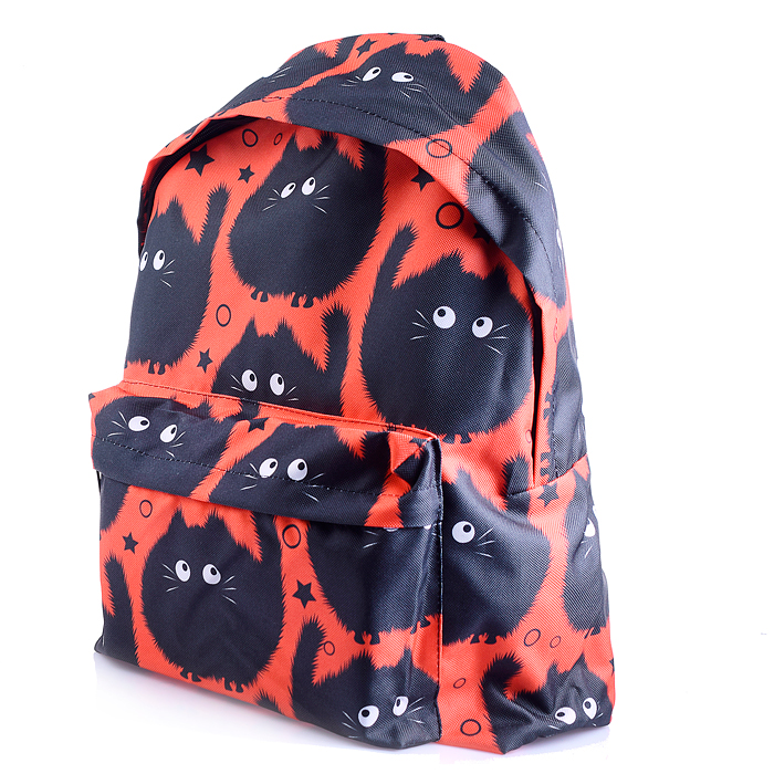 Фото к товару Рюкзак мягкий Коты-пушистики, 1 отделение, на молнии с двумя бегунками, большой карман на молн Рюкзак мягкий Коты-пушистики, 1 отделение, на молнии с двумя бегунками, большой карман на молн