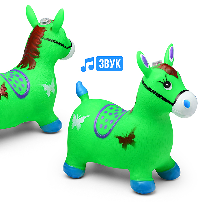 Фото к товару Прыгун 00-1681 "Лошадка черный хвост" со звуком Прыгун 00-1681 "Лошадка черный хвост" со звуком