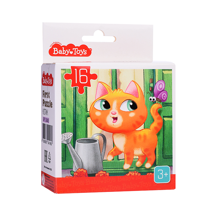 Пазл 16 "Котик" First Puzzle Пазл 16 "Котик" First Puzzle