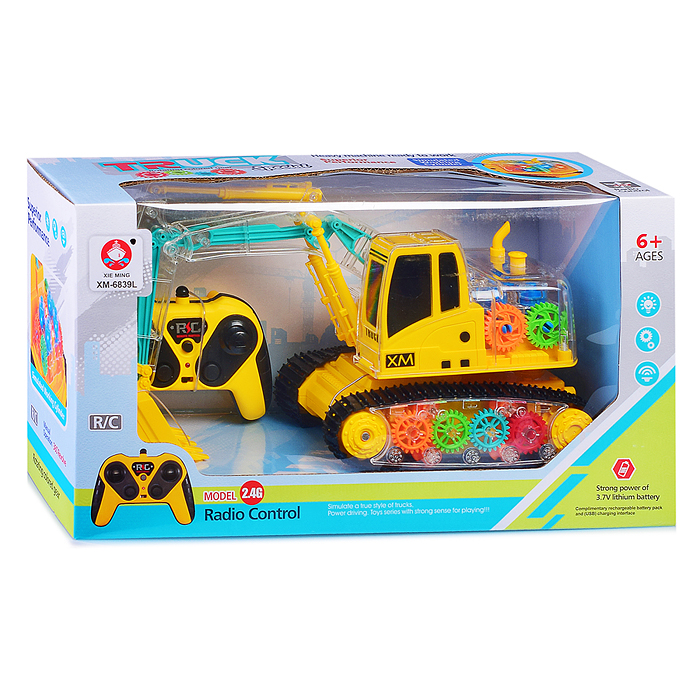 Фото к товару Машина XM-6839L "Экскаватор" на р/у, в коробке Машина XM-6839L "Экскаватор" на р/у, в коробке