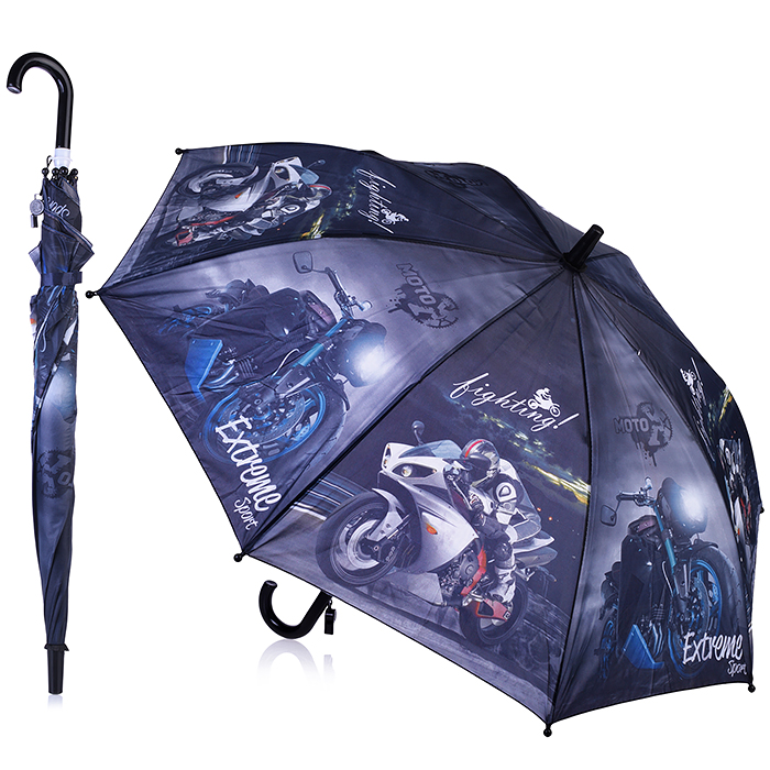 Зонт детский 00-0283 "Мото экстрим" (50 см.)