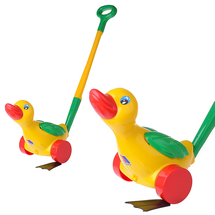 Каталка Утенок с ручкой Каталка Утенок с ручкой