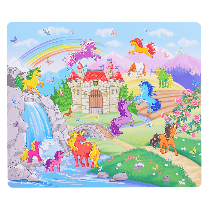Пазл-рамка с фигурными элементами "Единороги" Пазл-рамка с фигурными элементами "Единороги"