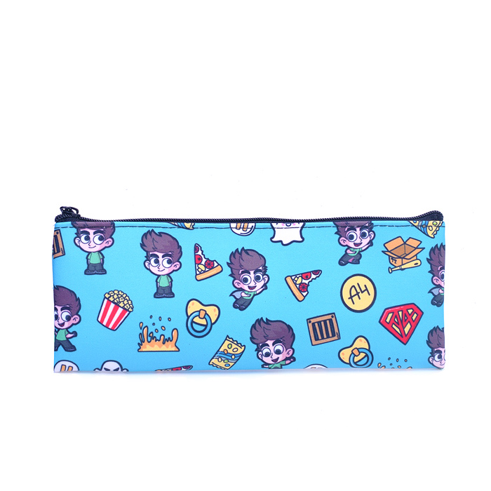 Пенал на молнии мягкий "Влад А4" 195х75мм., в индив.упак.