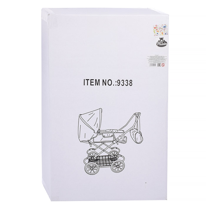 Фото к товару Коляска для кукол 9338 в коробке Коляска для кукол 9338 в коробке