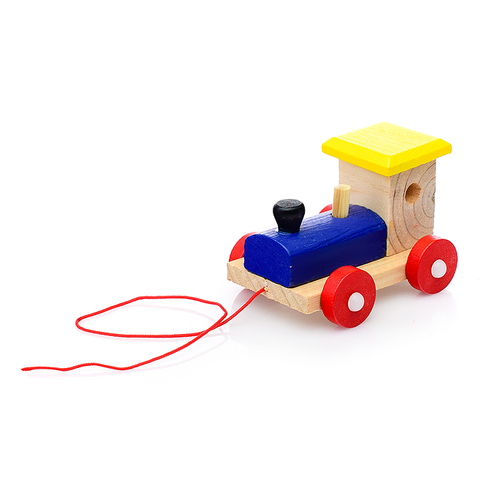 Фото к товару Каталка D0084 "Паровозик" с конструктором Каталка D0084 "Паровозик" с конструктором