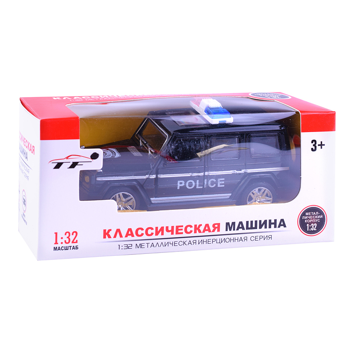 Фото к товару Машина TF9975 "Полицейский джип" металл., в коробке Машина TF9975 "Полицейский джип" металл., в коробке