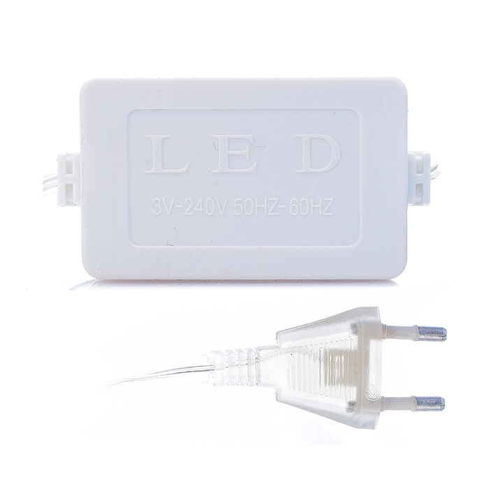 Фото к товару Электрогирлянда светодиодная Роса, 10 м, 100 ламп, синий Электрогирлянда светодиодная Роса, 10 м, 100 ламп, синий