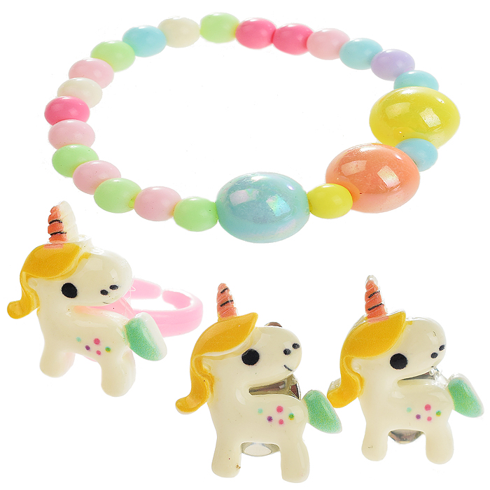 Набор украшений R3-3 "Единорожка" в пакете Набор украшений R3-3 "Единорожка" в пакете