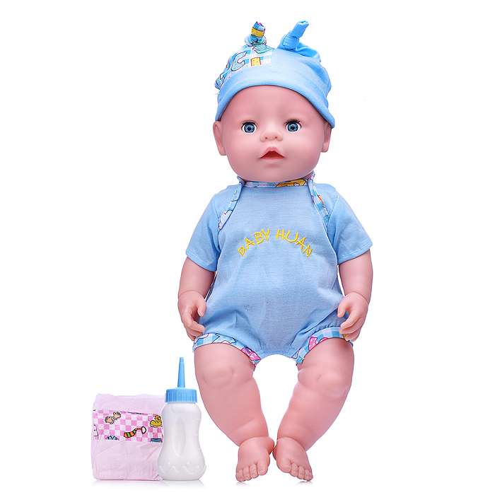 Фото к товару Пупс QH16-53 с аксессуарами, в сумке Пупс QH16-53 с аксессуарами, в сумке