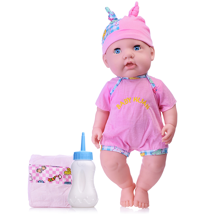 Фото к товару Пупс QH16-53 с аксессуарами, в сумке Пупс QH16-53 с аксессуарами, в сумке