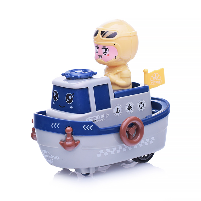 Фото к товару Катер 820-2 с мальчиком, в ассортименте, в коробке Катер 820-2 с мальчиком, в ассортименте, в коробке