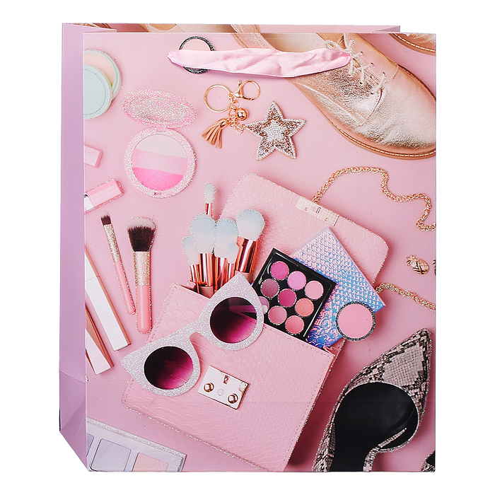 Фото к товару Пакет подарочный 00-4293 "Make up" 26x10x32 см, 3D Пакет подарочный 00-4293 "Make up" 26x10x32 см, 3D