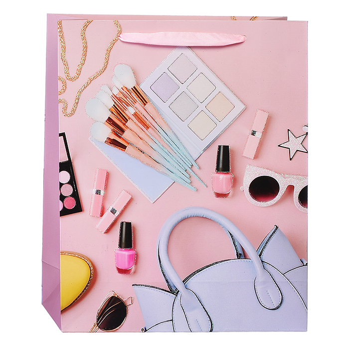 Фото к товару Пакет подарочный 00-4293 "Make up" 26x10x32 см, 3D Пакет подарочный 00-4293 "Make up" 26x10x32 см, 3D