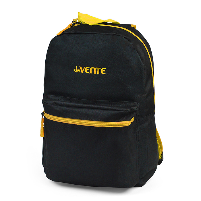 Фото к товару Рюкзак "Black" подростковый 40x29x17 см (14 л) 250 г, 1 отделение на молнии, 1 передний кар Рюкзак "Black" подростковый 40x29x17 см (14 л) 250 г, 1 отделение на молнии, 1 передний кар