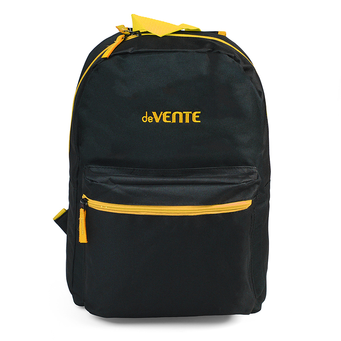 Фото к товару Рюкзак "Black" подростковый 40x29x17 см (14 л) 250 г, 1 отделение на молнии, 1 передний кар Рюкзак "Black" подростковый 40x29x17 см (14 л) 250 г, 1 отделение на молнии, 1 передний кар