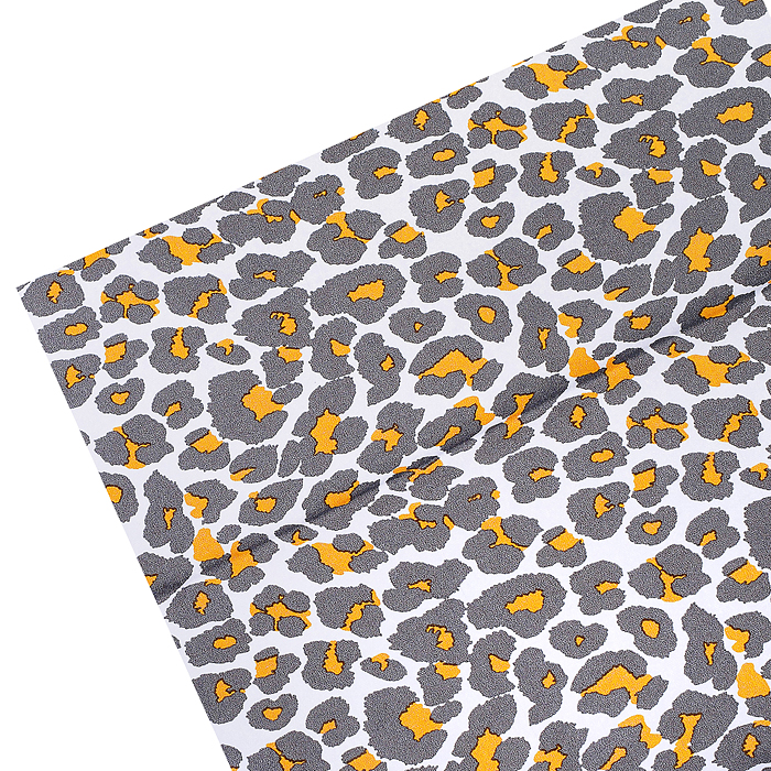 Бумага тишью c орнаментом "Паттерн леопарда" 50x70 см, 17 г/м², 5 л, пластиковый пакет с ев Бумага тишью c орнаментом "Паттерн леопарда" 50x70 см, 17 г/м², 5 л, пластиковый пакет с ев