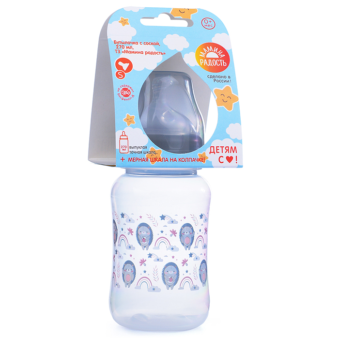 Фото к товару Бутылочка для кормления 270мл "Лесные зверята" Бутылочка для кормления 270мл "Лесные зверята"