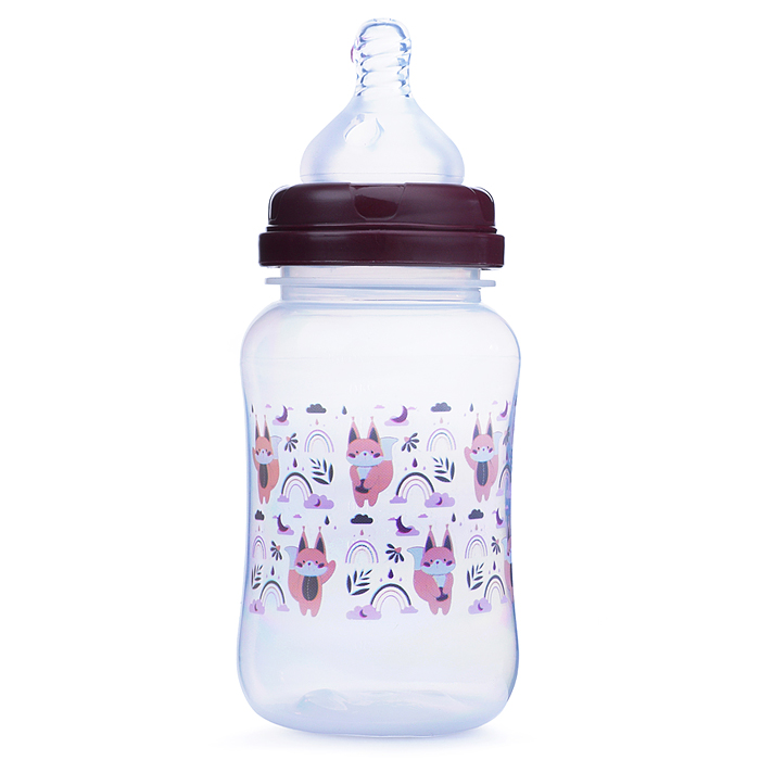 Фото к товару Бутылочка для кормления 270мл "Лесные зверята" Бутылочка для кормления 270мл "Лесные зверята"