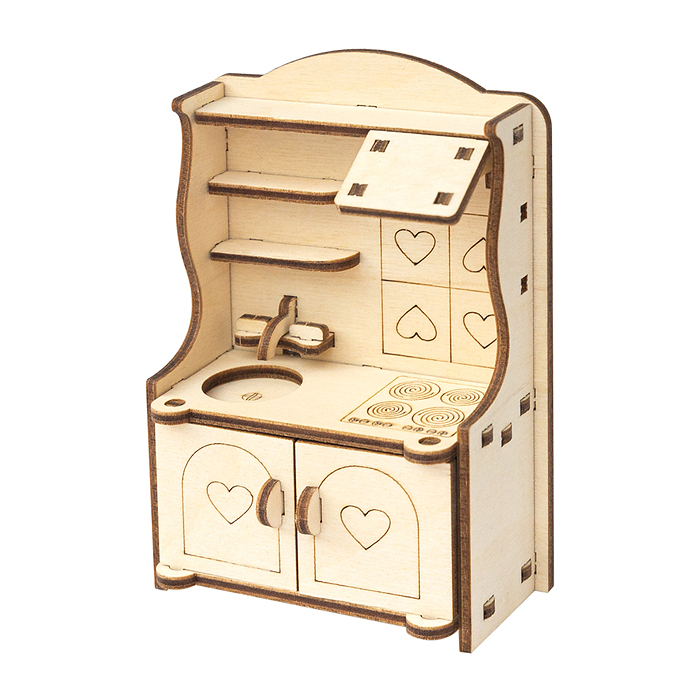 Фото к товару Набор для кукольного домика "Кухня" Набор для кукольного домика "Кухня"