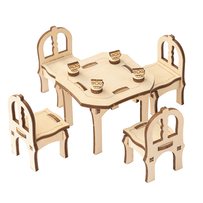 Фото к товару Набор для кукольного домика "Кухня" Набор для кукольного домика "Кухня"