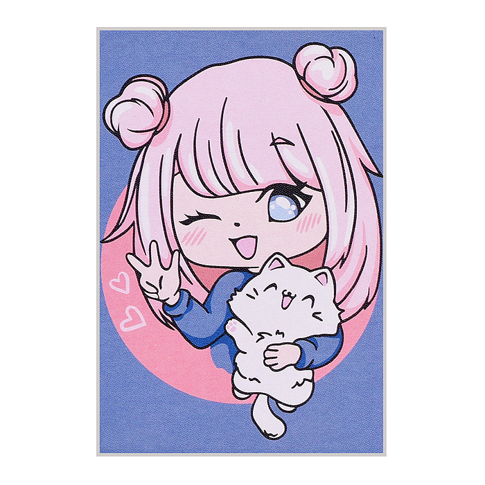 Фото к товару Набор для раскрашивания по номерам (на картоне) 30 х 20 см "Анимешка с котиком" Набор для раскрашивания по номерам (на картоне) 30 х 20 см "Анимешка с котиком"