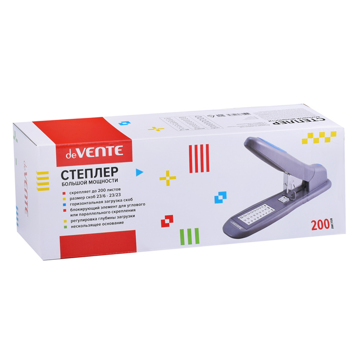 Фото к товару Степлер большой мощности (до 200 листов, глубина скрепления 50 мм, для скоб 23/6-23/23) в Степлер большой мощности (до 200 листов, глубина скрепления 50 мм, для скоб 23/6-23/23) в