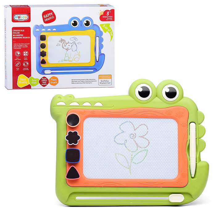 Фото к товару Доска для рисования 668-217 "Добрый крокодил" в коробке Доска для рисования 668-217 "Добрый крокодил" в коробке