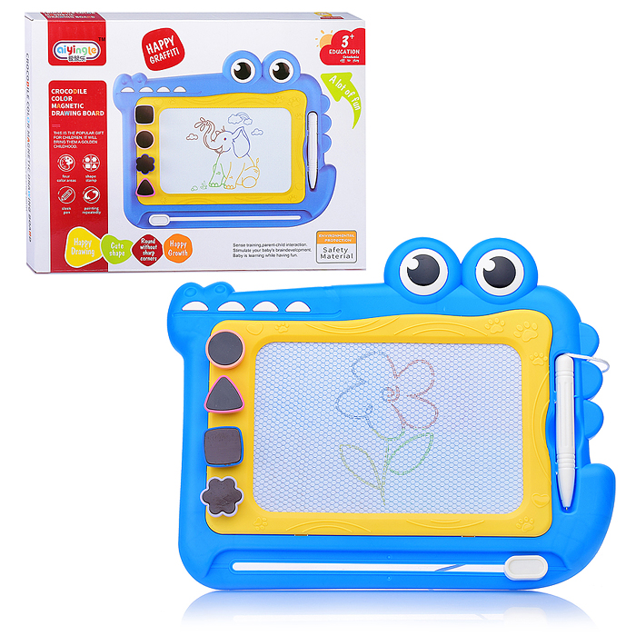 Фото к товару Доска для рисования 668-217 "Добрый крокодил" в коробке Доска для рисования 668-217 "Добрый крокодил" в коробке